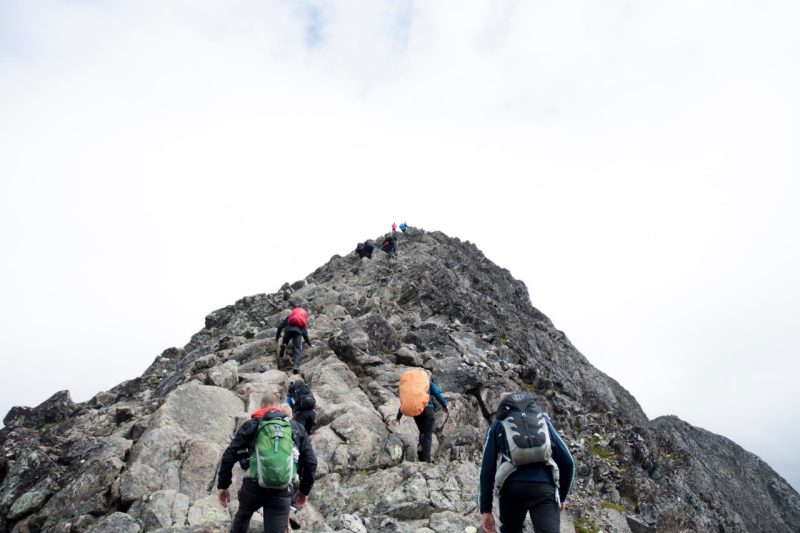 Summit climbers 