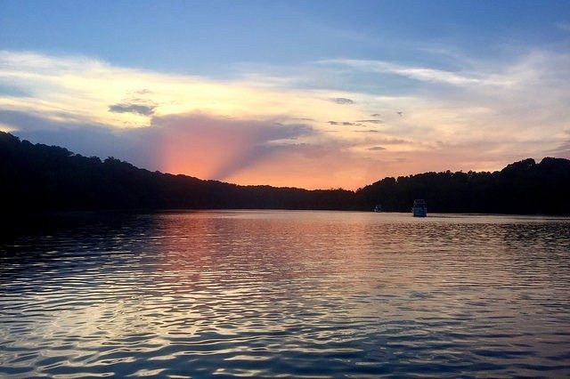 Potomac river at sunset