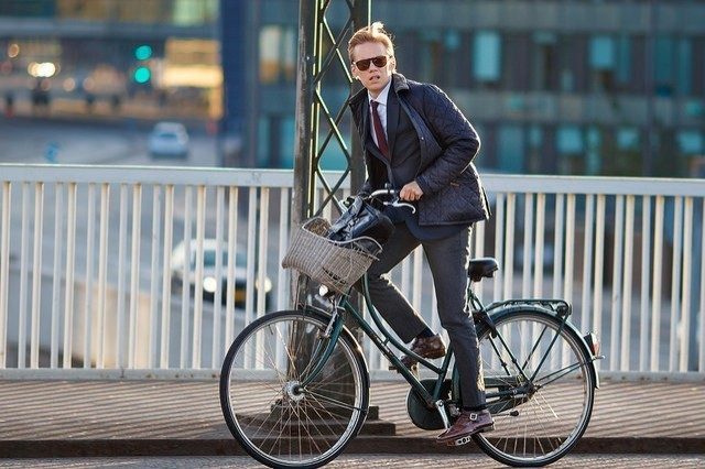 cycling to work in Copenhagen