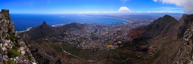 View from Table Mountain Cape Town South Africa