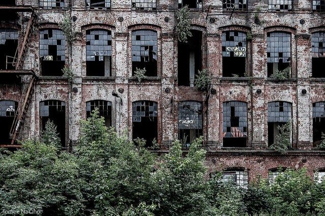 dilapidated building