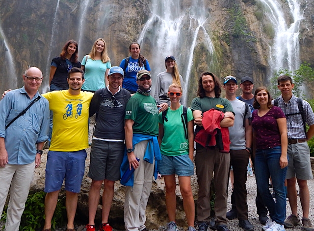 Dr. Michael Mortimer and Online MNR students in Croatia’s Plitvice National Park