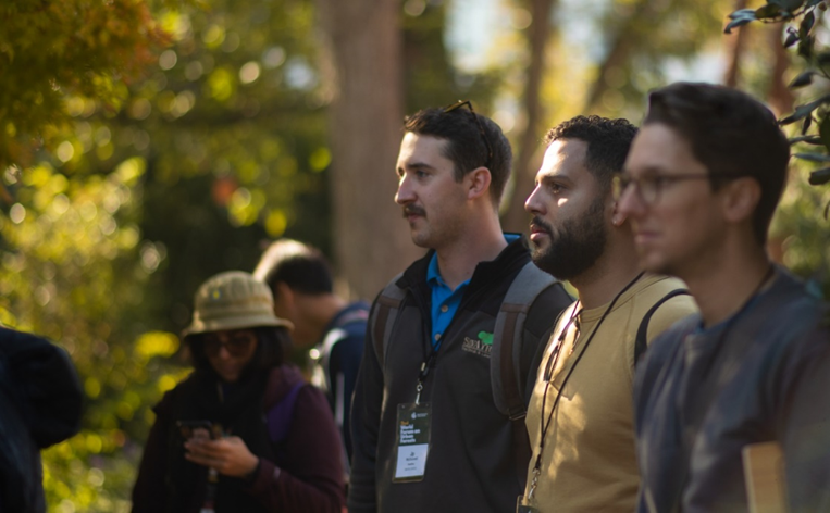 JP and colleagues learn about management of Smithsonian Gardens during the 2023 World Forum on Urban Forests field tour.