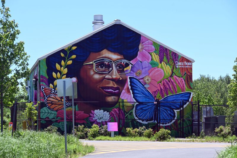 A mural of Congresswoman Shirley Chisholm by Brooklyn muralist Danielle Mastrion. Photo: National Park Service