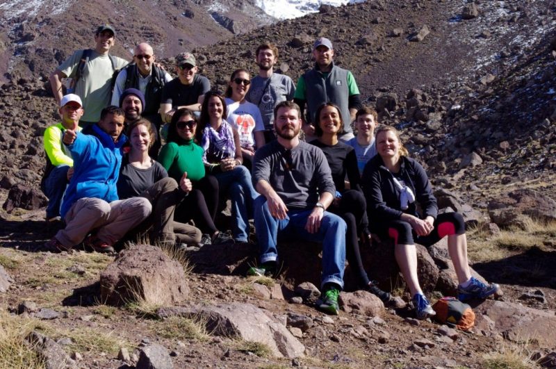 XMNR students and faculty hiking in the mountains in Turkey during global study trip