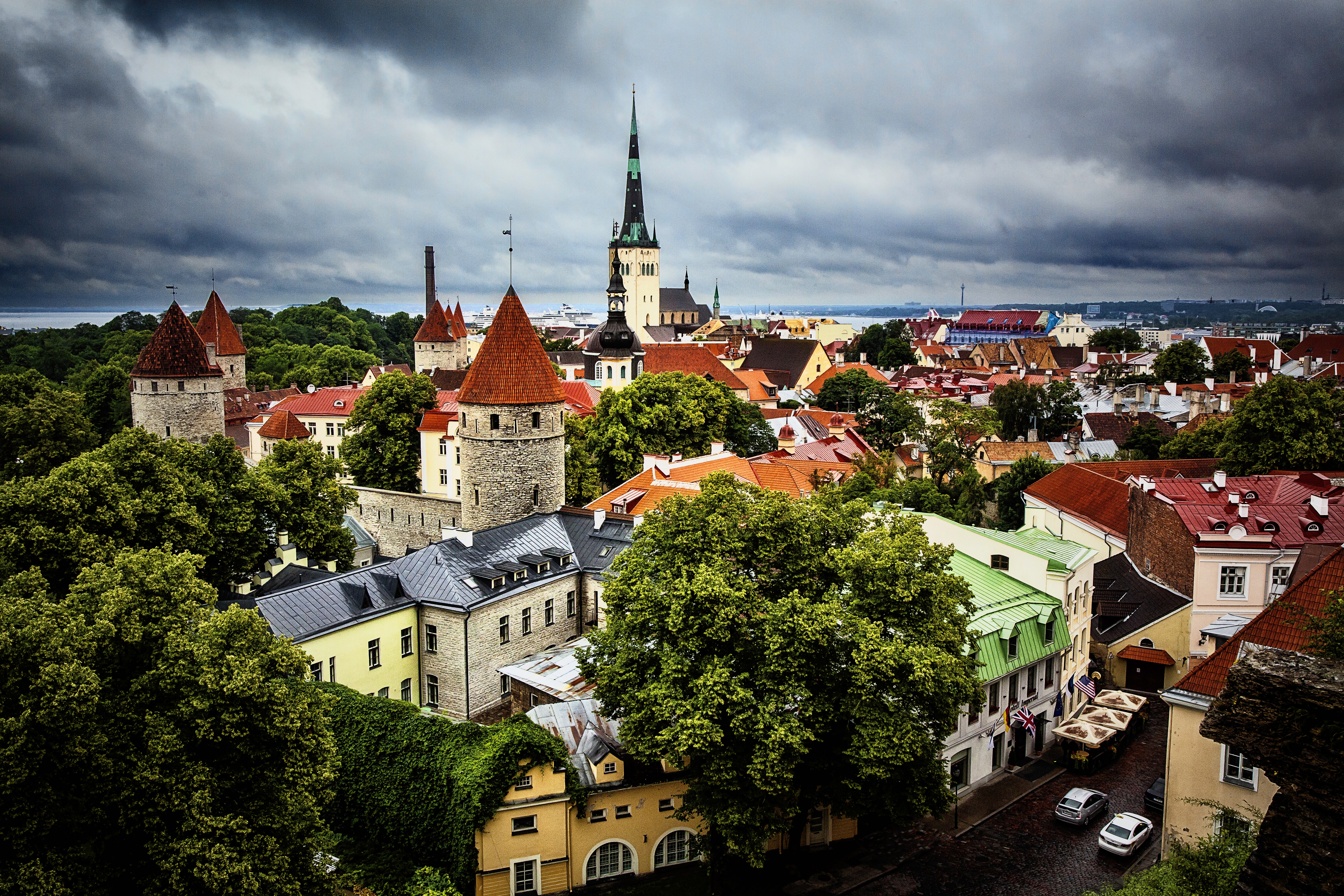 Old city center, Tallinn, Estonia; Photo by Leo Roomets 