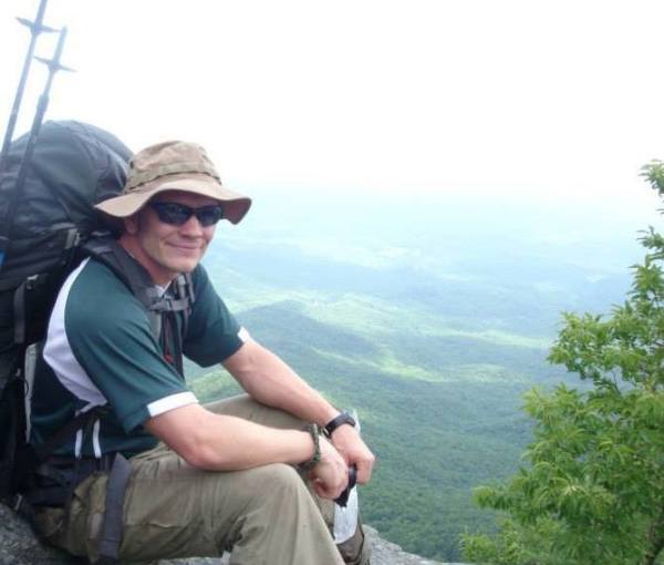 Jon Lipinski at an overlook