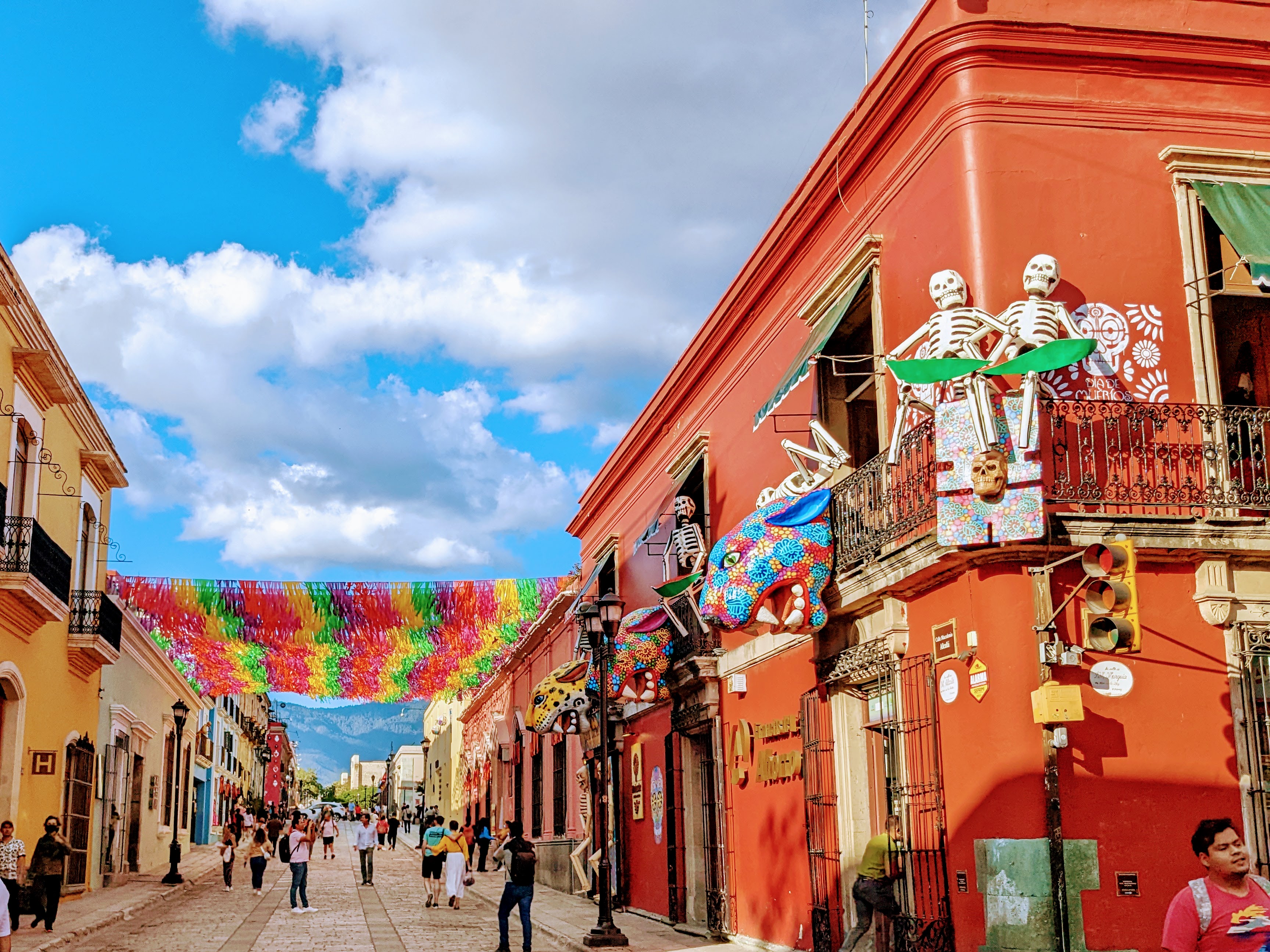Walking the colorful streets of Oaxaca, Mexico; Photo: Tracey Coe 