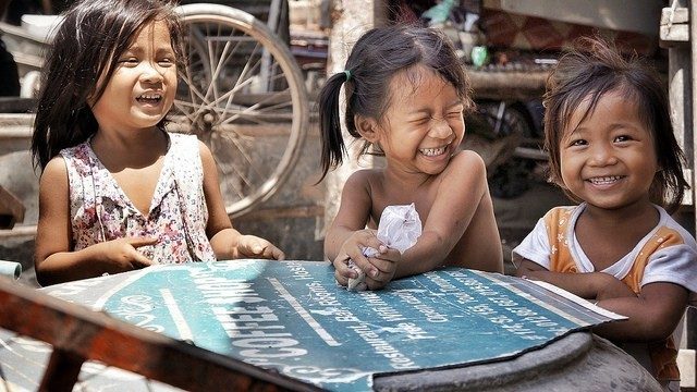 Phnom Penh slum children