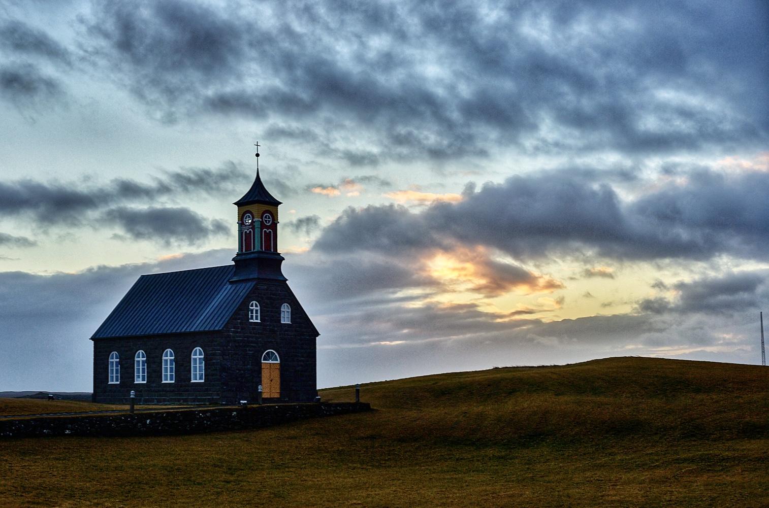 Rural church, Reykjanes Peninsula; Photo: Michael Mortimer