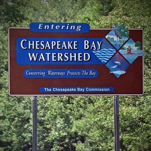 Ches Bay Watershed sign